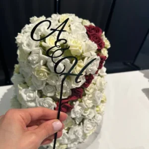 Personalised Initials Wedding Cake Topper