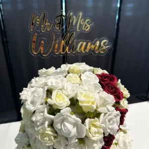 Personalised Wedding Cake Topper – Mr & Mrs *Surname*