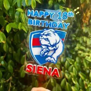 Personalised Sports Team Cake Topper