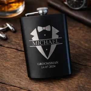 Personalised Engraved Whiskey Flask (Only)