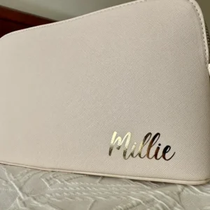 Personalised Leatherette Makeup Bag