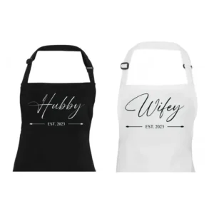 Bridal Apron - 'Hubby / Wifey'